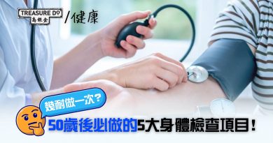 50歲以後，必須做的5大身體檢查項目！幾耐檢查一次？