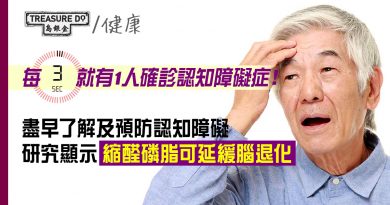 每3秒就有1人確診認知障礙症！盡早了解及預防認知障礙　研究顯示縮醛磷脂可延緩腦退化