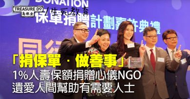 「捐保單．做善事」     1%人壽保額捐贈心儀慈善機構      讓社會成為保單受益人