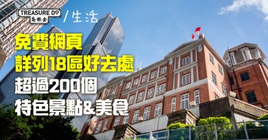 無頭緒去邊度玩？免費網頁詳列18區好去處　搜羅超過200個各區特色景點&美食