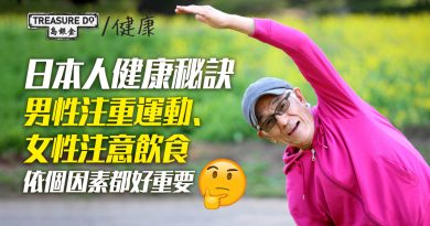 15年調查揭開日本人健康秘訣　男性注重運動、女性注意飲食＆仲有一個重要因素
