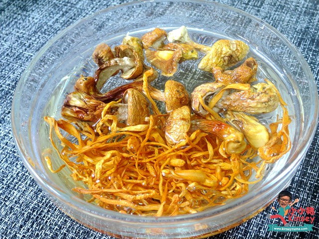 蟲草花姬松茸螺片排骨湯2