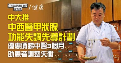 中大推中西醫甲狀腺功能失調先導計劃　提供中醫服務優惠　助患者調整失衡穩定病情