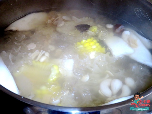 粟米雪耳淮山瑤柱湯12