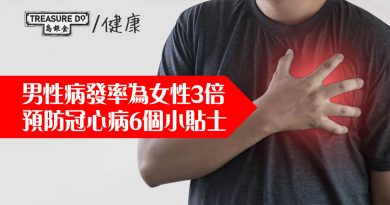 長者常見致命疾病——冠心病　男性病發率為女性3倍　預防冠心病6個小貼士