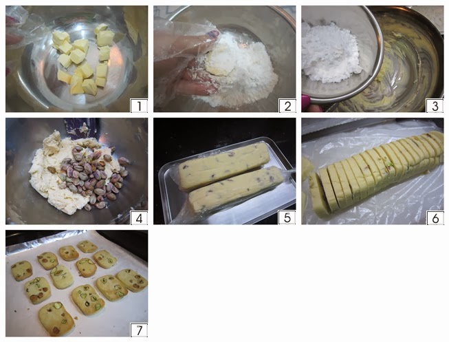 開心果牛油曲奇-做法