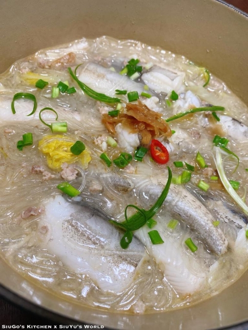九肚魚冬菜粉絲煲