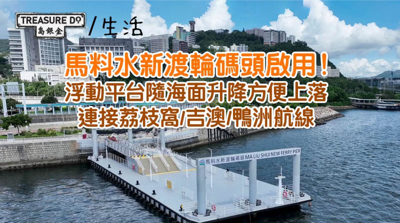 馬料水新碼頭啟用！連接荔枝窩/吉澳/鴨洲航線　浮動平台隨海面升降方便上落