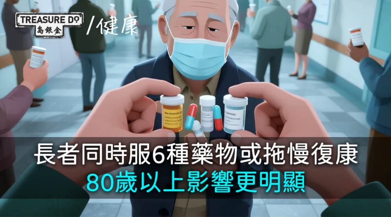 長者同時服6種藥物或拖慢復康　80歲以上影響更明顯