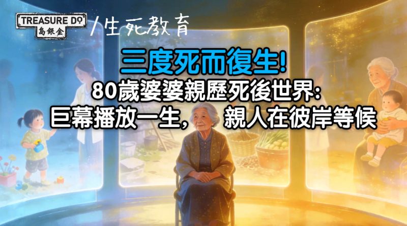 三度死而復生！80歲婆婆親歷死後世界：巨幕播放一生，親人在彼岸等候
