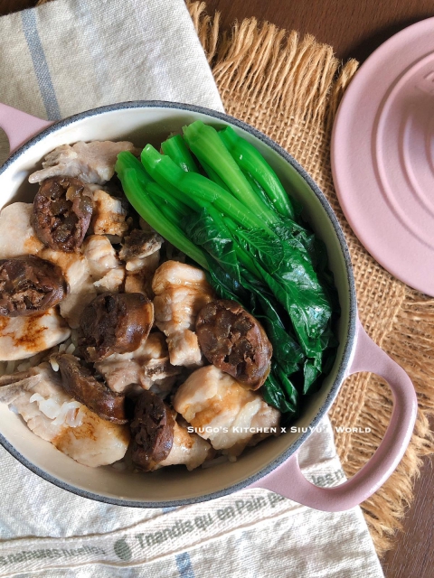 鵝肝腸排骨煲仔飯