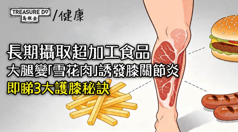超加工食品食得多　大腿肌肉滲脂變「雪花肉」　誘發膝關節炎元兇