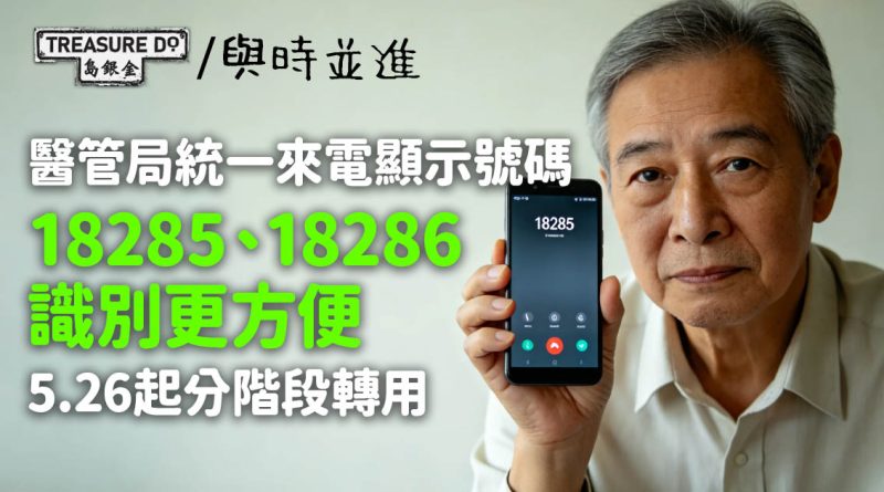 醫管局統一來電顯示開首號碼18285及18286　5.26起分階段轉用