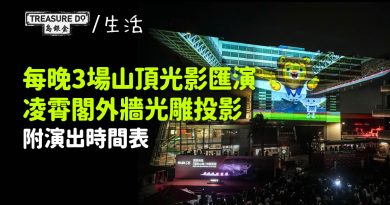 港島好去處｜全新山頂光影匯演　凌霄閣外牆光雕投影　每晚3場 (附演出時間表)