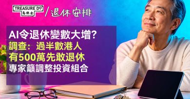 AI令退休變數大增?調查:過半數港人有500萬先敢退休 專家籲調整投資組合